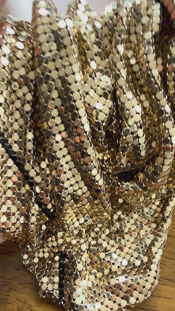 Vintage 1970s Scarf Necklace, Whiting and Davis