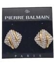 Vintage Pierre Balmain Earrings 1980s Earrings Jagged Metal 