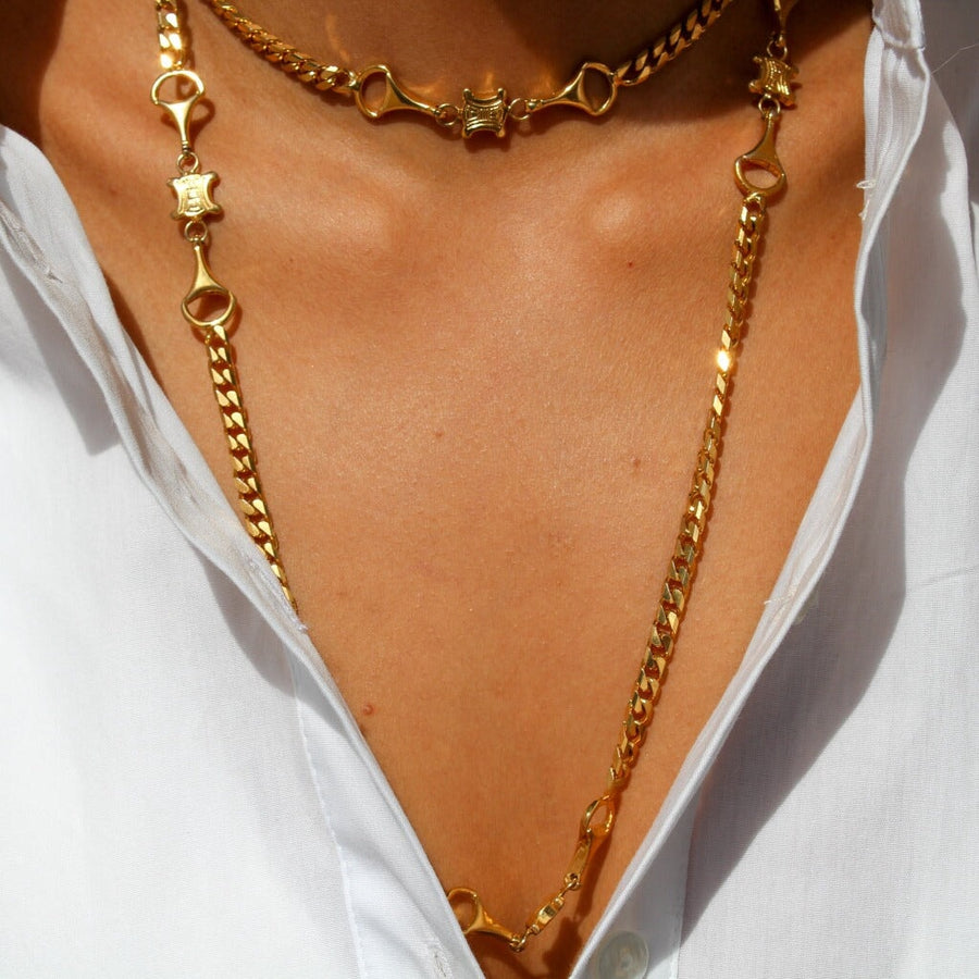Vintage Celine Necklace 1980s Necklaces Jagged Metal 