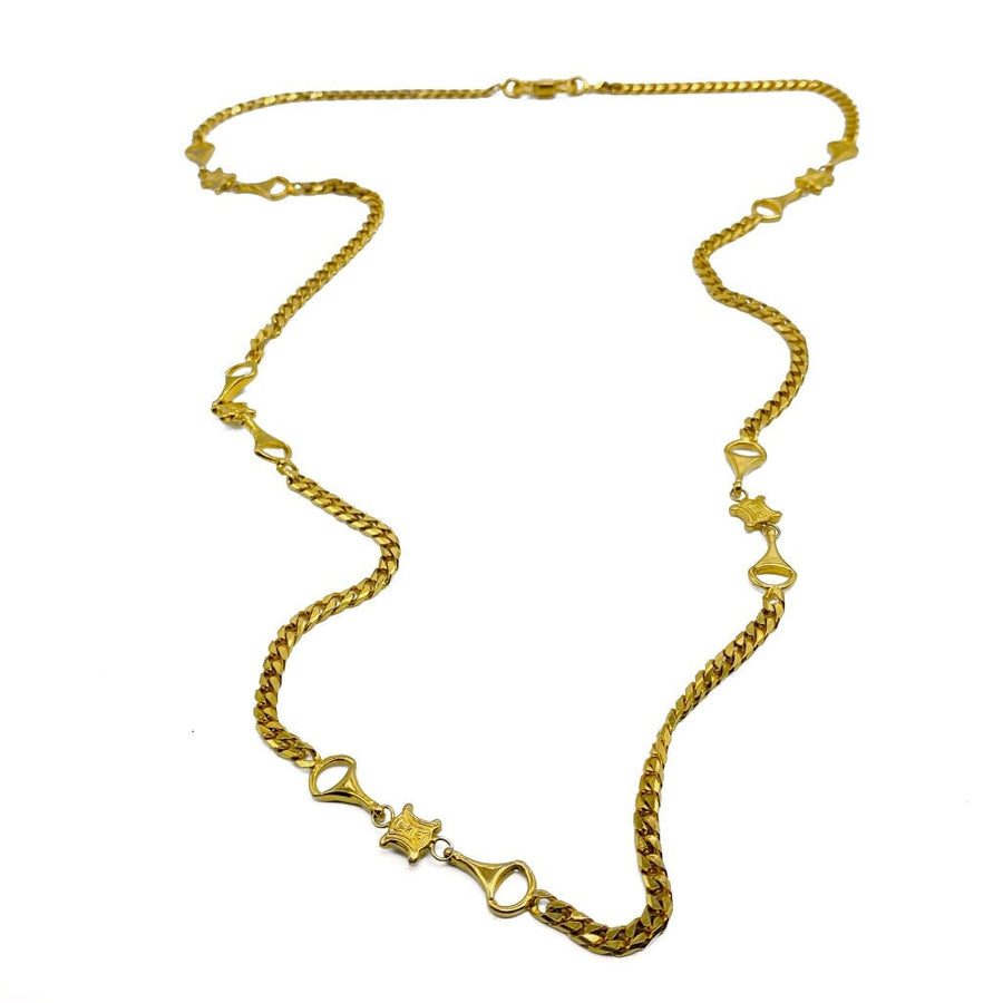 Vintage Celine Necklace 1980s Necklaces Jagged Metal 