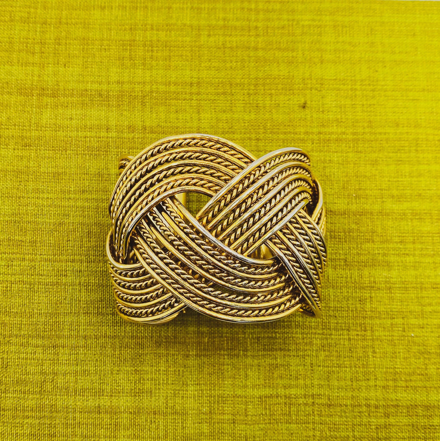 Vintage Emilio Pucci Gold Plated Bracelet 1980s Bracelet Jagged Metal 
