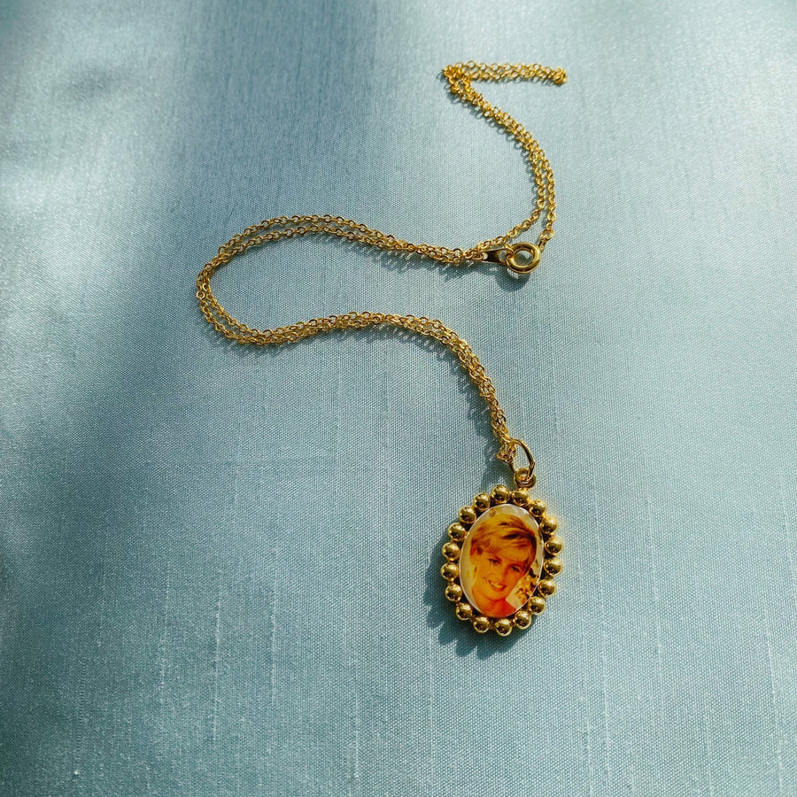 Vintage 1980s Princess Diana Necklace Necklace Jagged Metal 