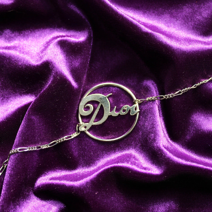 Vintage Y2K Dior Galliano Era Bracelet - Silver Plated Bracelets Jagged Metal 