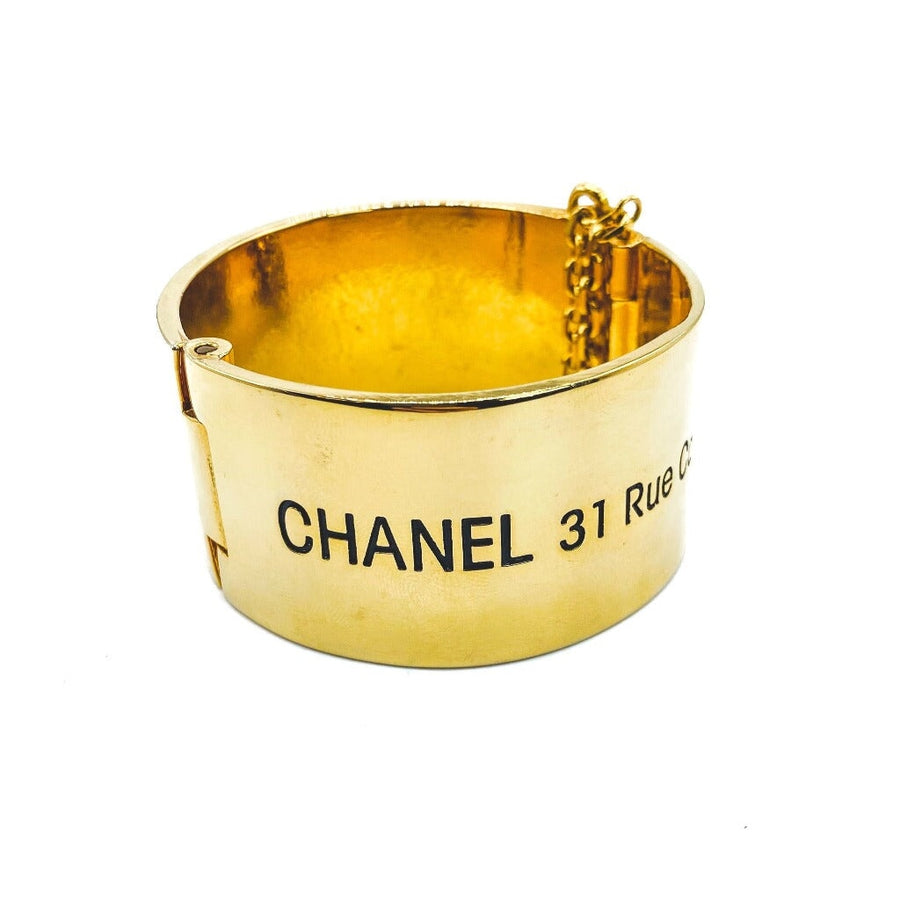 Vintage Chanel 1980s Bracelet Bracelet Jagged Metal 