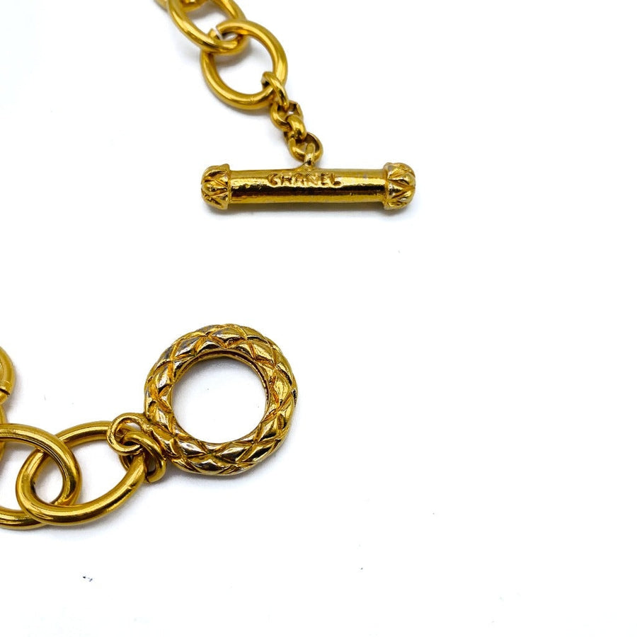 Vintage Chanel Necklace 1990s - 1995 Spring Summer Collection Necklaces Jagged Metal 