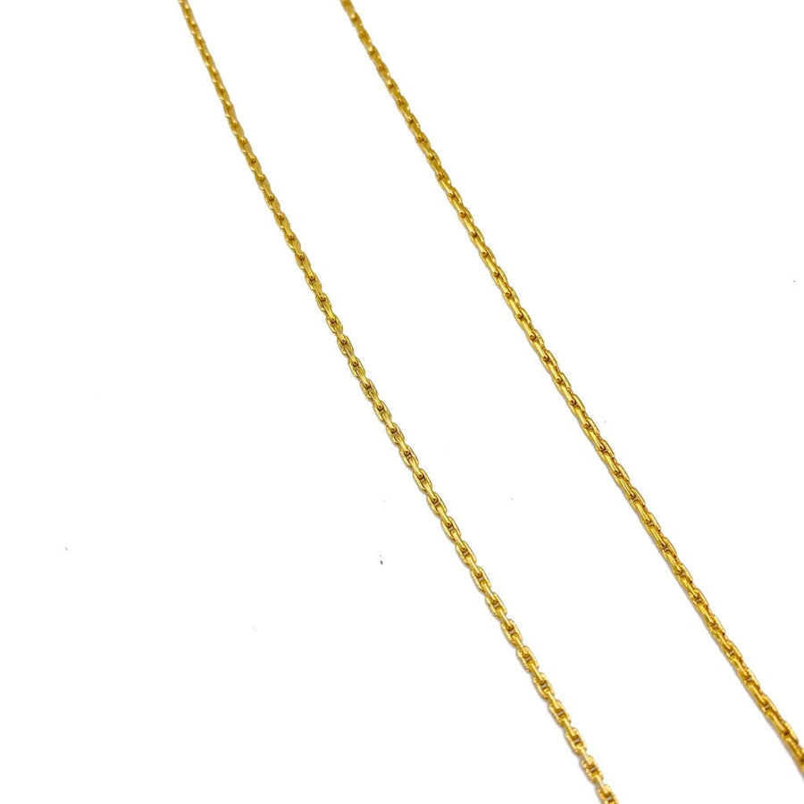 Vintage Dior Necklace 1980s - Initialled Pendant Necklaces Jagged Metal 