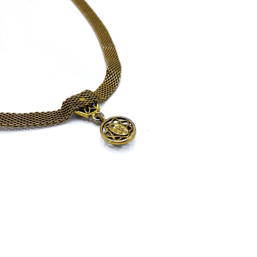 Vintage Goldette 1970s Choker Necklace Necklaces Jagged Metal 